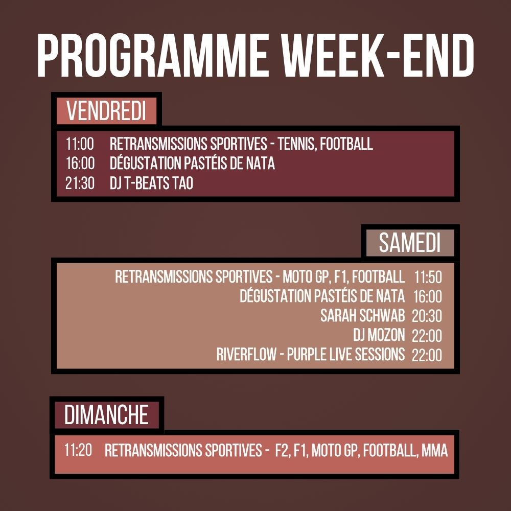 Programme du Week-end