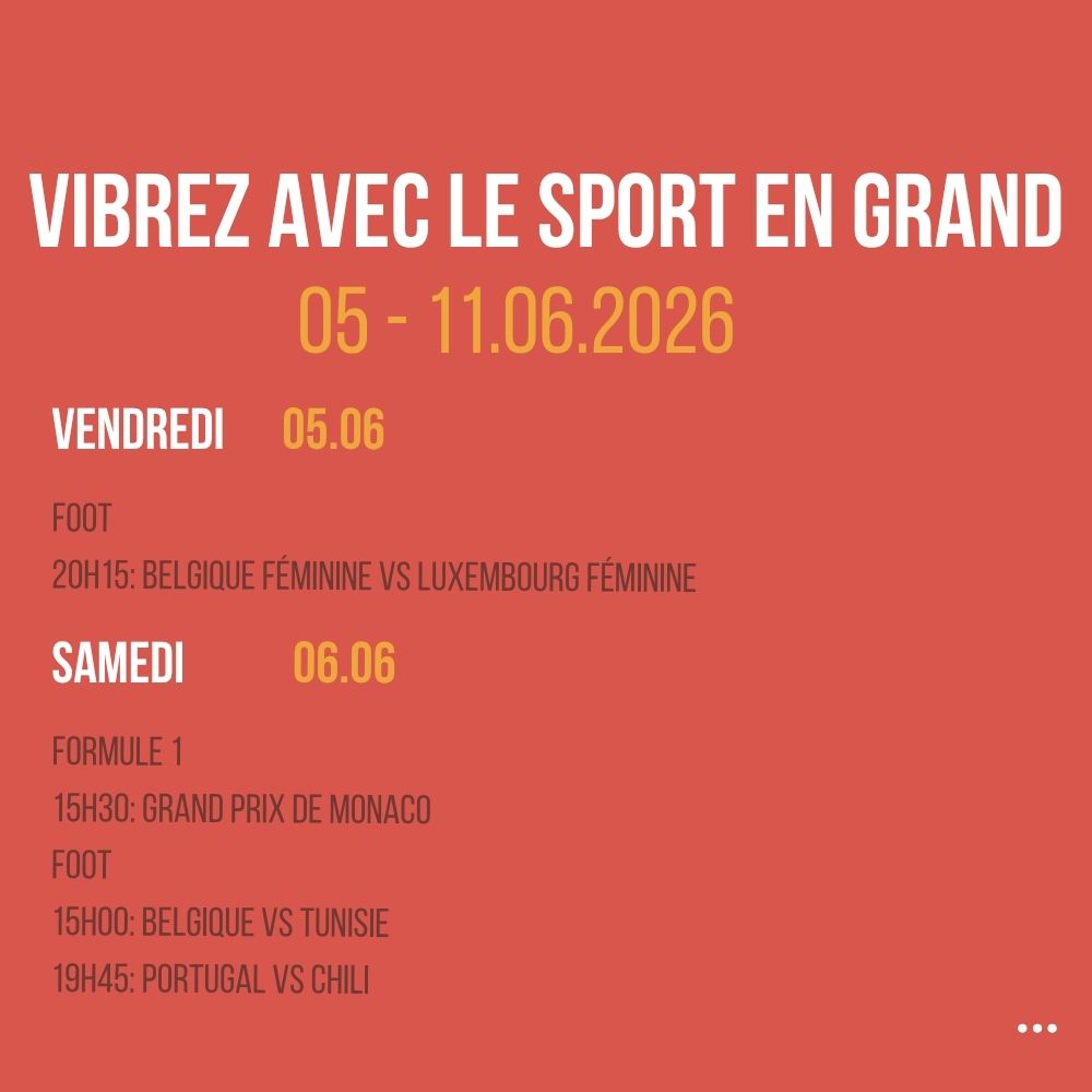 Vibrez avec le sport en Grand