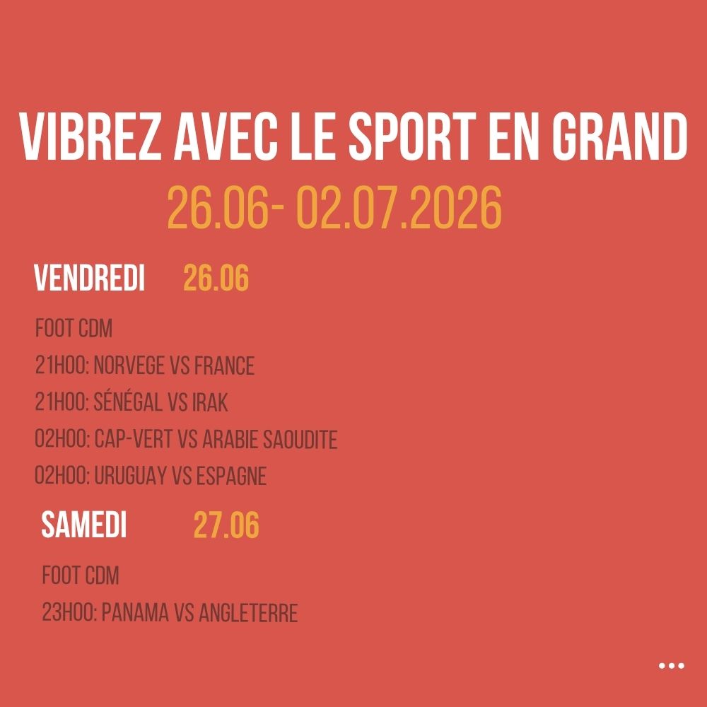 Vibrez avec le sport en Grand