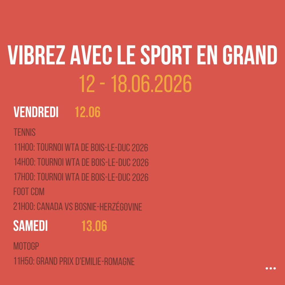 Vibrez avec le sport en Grand