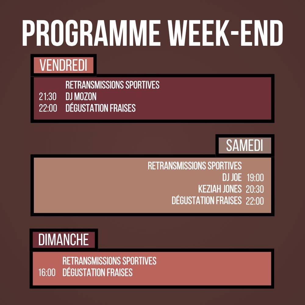 Programme du Week-end