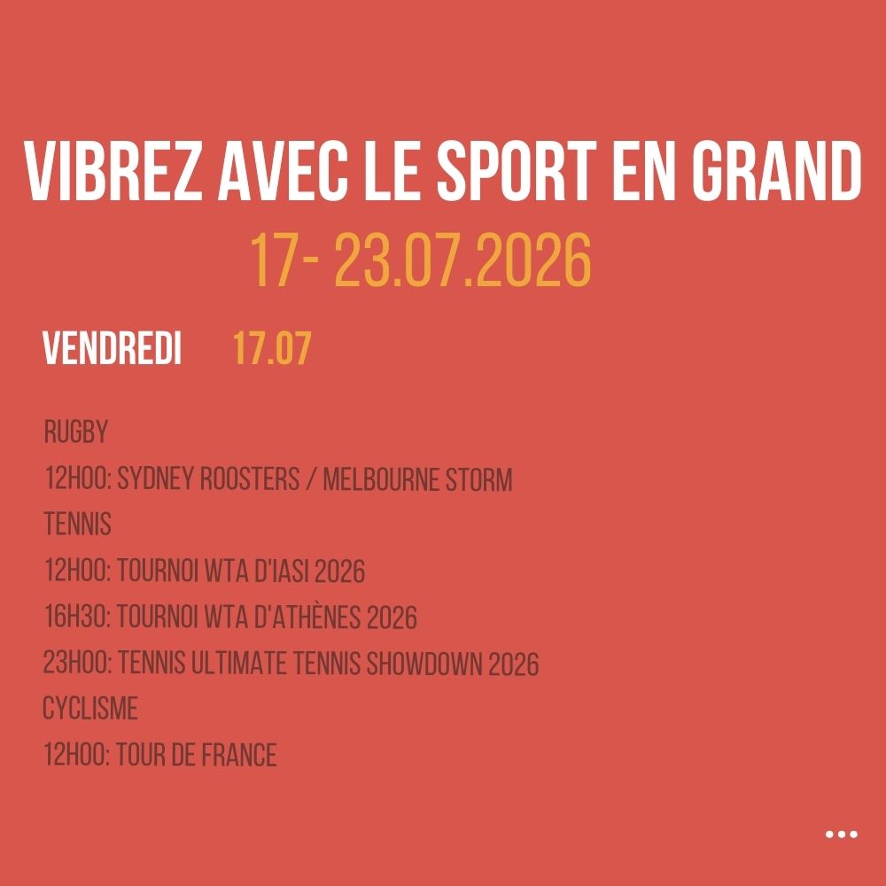 Vibrez avec le sport en Grand