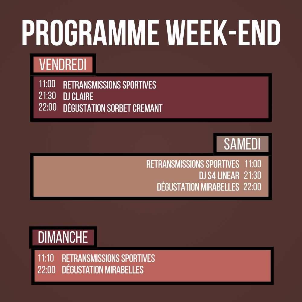 Programme du Week-end