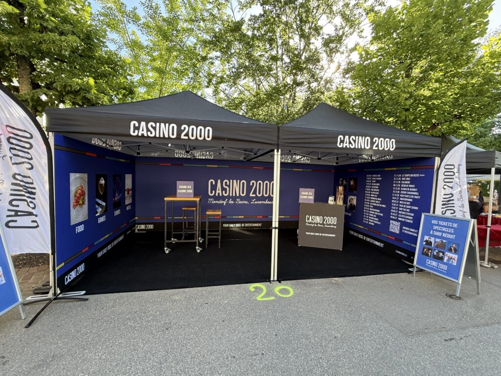 Bild, das darstellt CASINO 2000 auf der Braderie in Mondorf-les-Bains