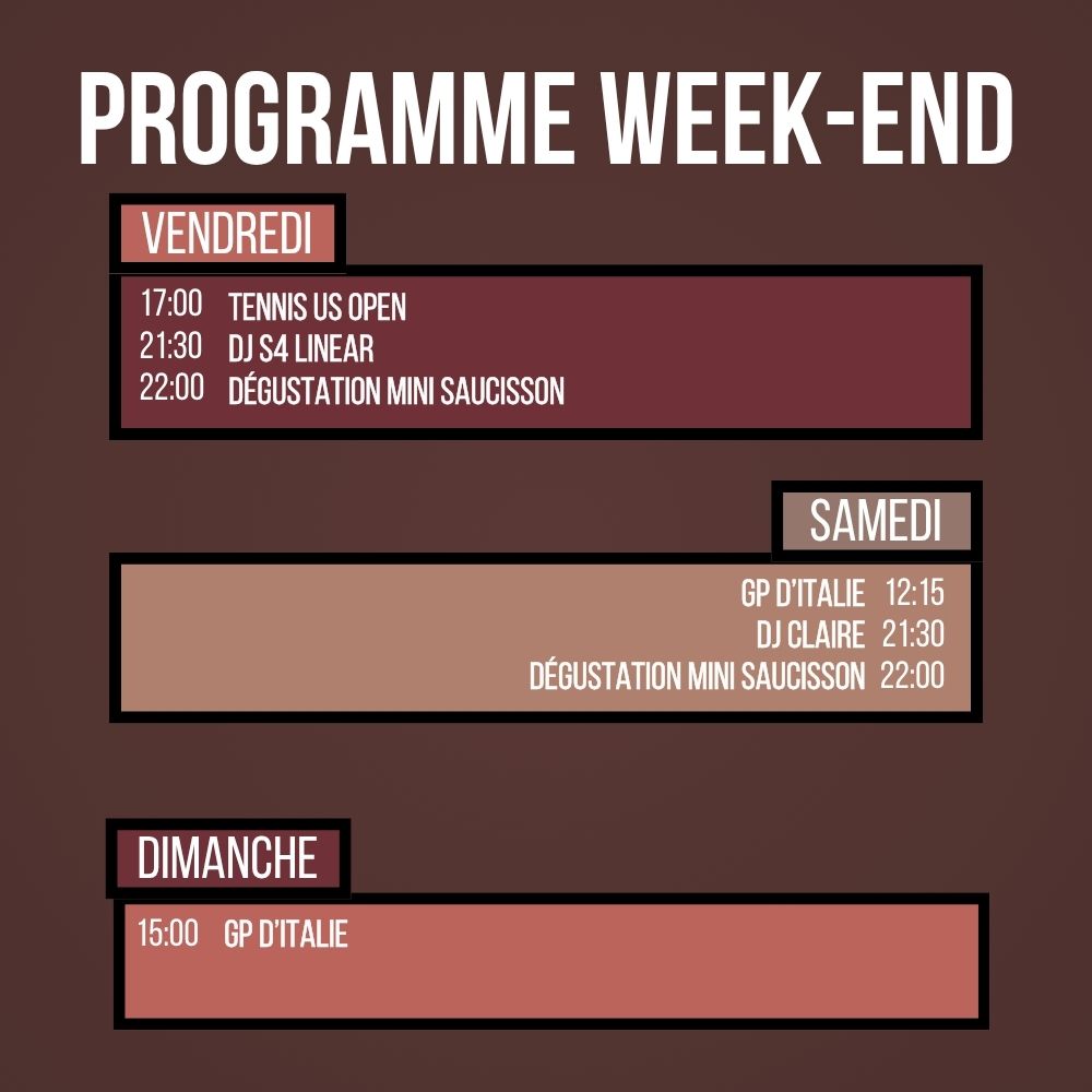 Programme du Week-end