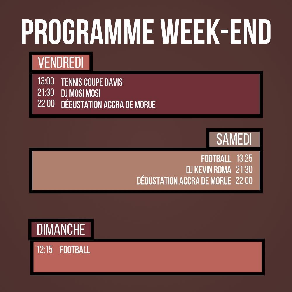 Programme du Week-end