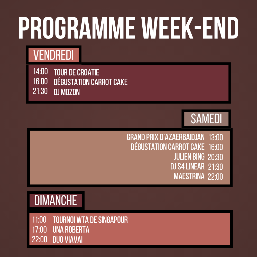 Programme du Week-end