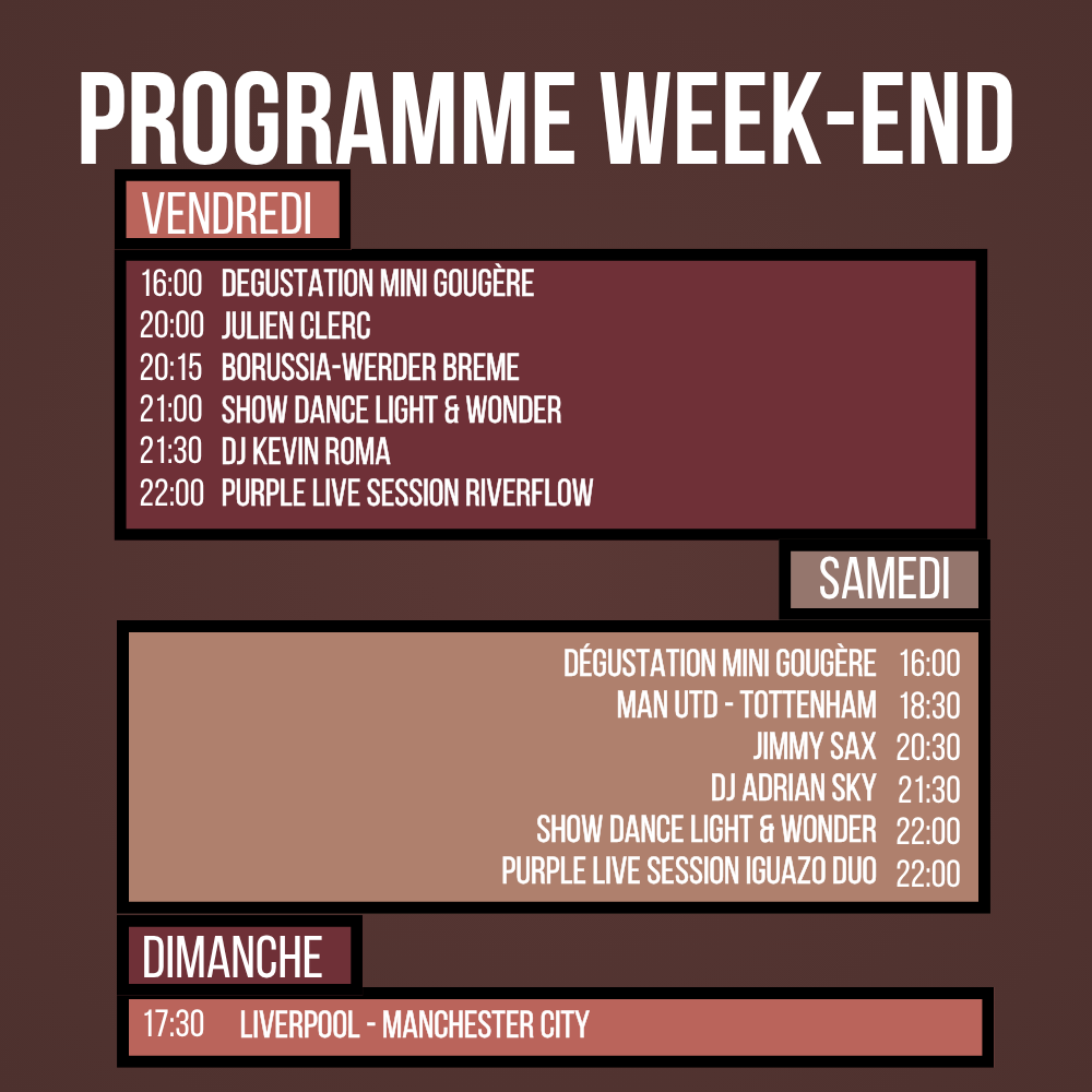 Programme du Week-end