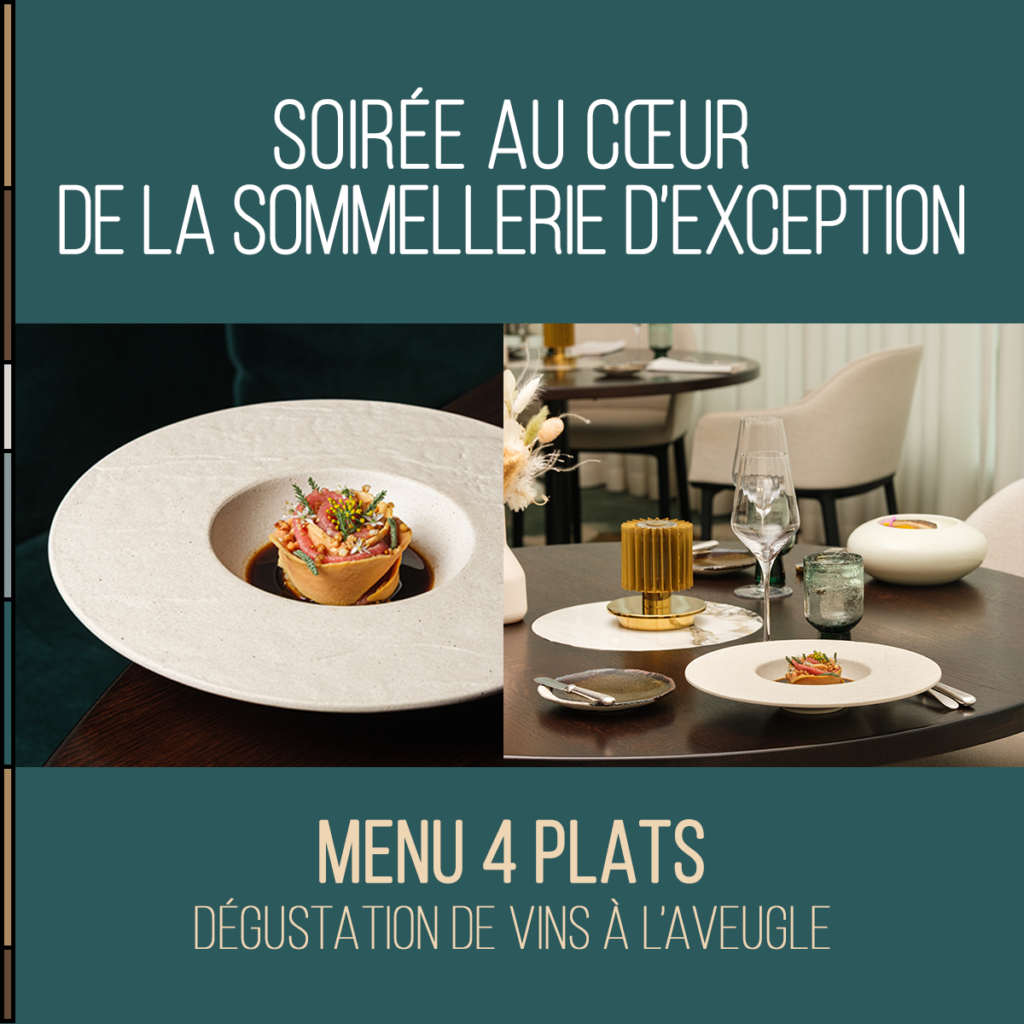 Bild, das darstellt Außergewöhnliche Sommellerie im Mittelpunkt des Restaurants Les Roses